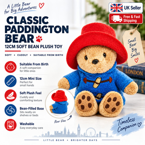 Paddington bear soft toy - soft,